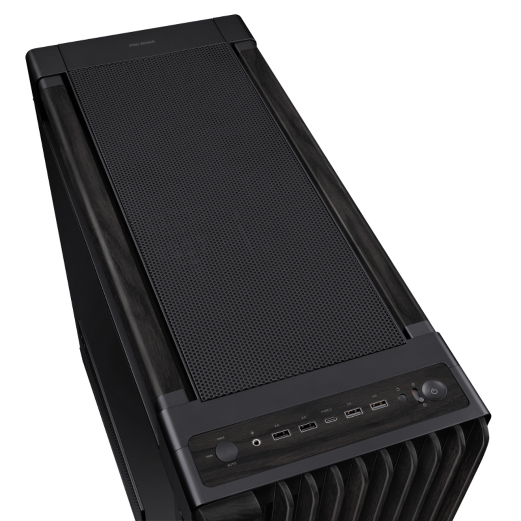 ASUS ProArt PA602 Wood Edition Tempered Glass Mid-Tower PWM E-ATX PC Case - Black(PROART PA602 WOOD TG PWM BLACK) - 4