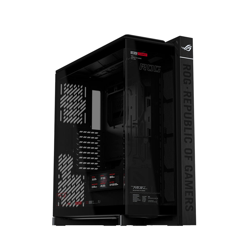 ASUS ROG Cronox GR801 Curve TG E-ATX Case - Black(ROG CRONOX GR801 CURVE TG SCREEN BLACK) - 1