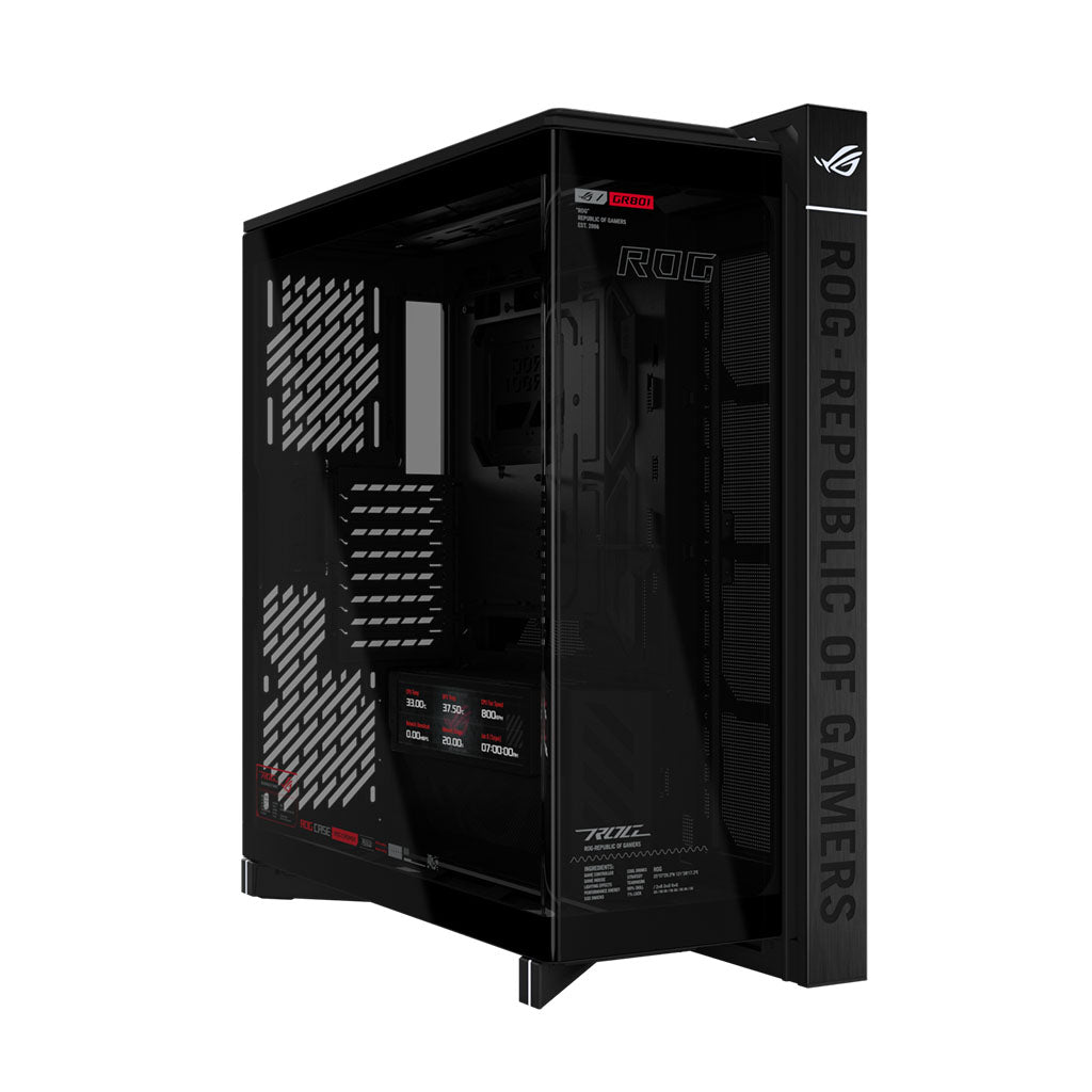 ASUS ROG Cronox GR801 Curve TG E-ATX Case - Black(ROG CRONOX GR801 CURVE TG SCREEN BLACK) - 4