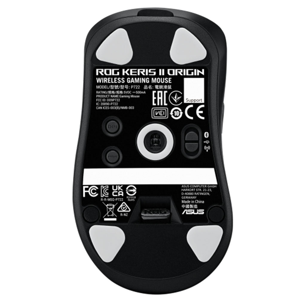ASUS ROG Keris II Origin AimPoint Wireless Optical Gaming Mouse - Black(ROG KERIS II ORIGIN BLACK) - 10