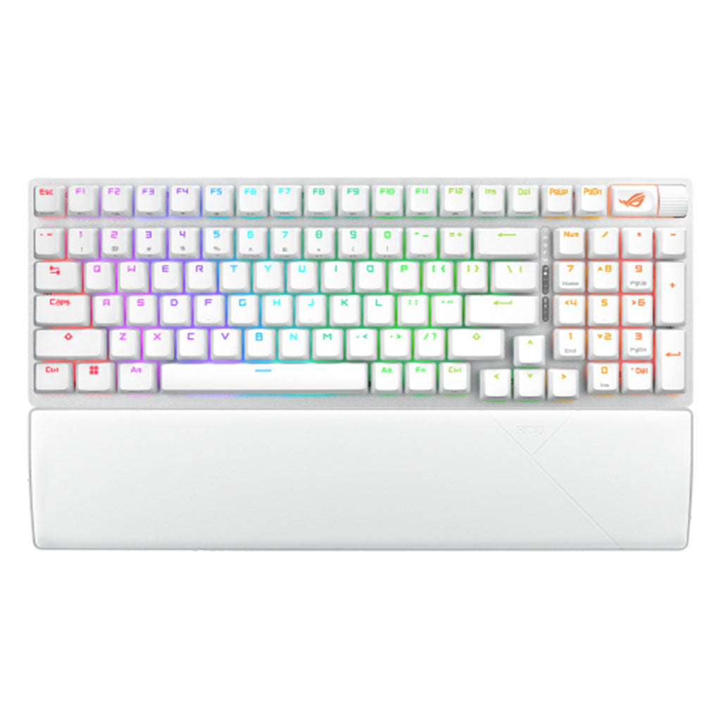 ASUS ROG Strix Scope II 96 Wireless White Mechanical Gaming Keyboard - NX Storm(ROG STRIX SCOPE II 96 WL Storm Switch WHT) - 1