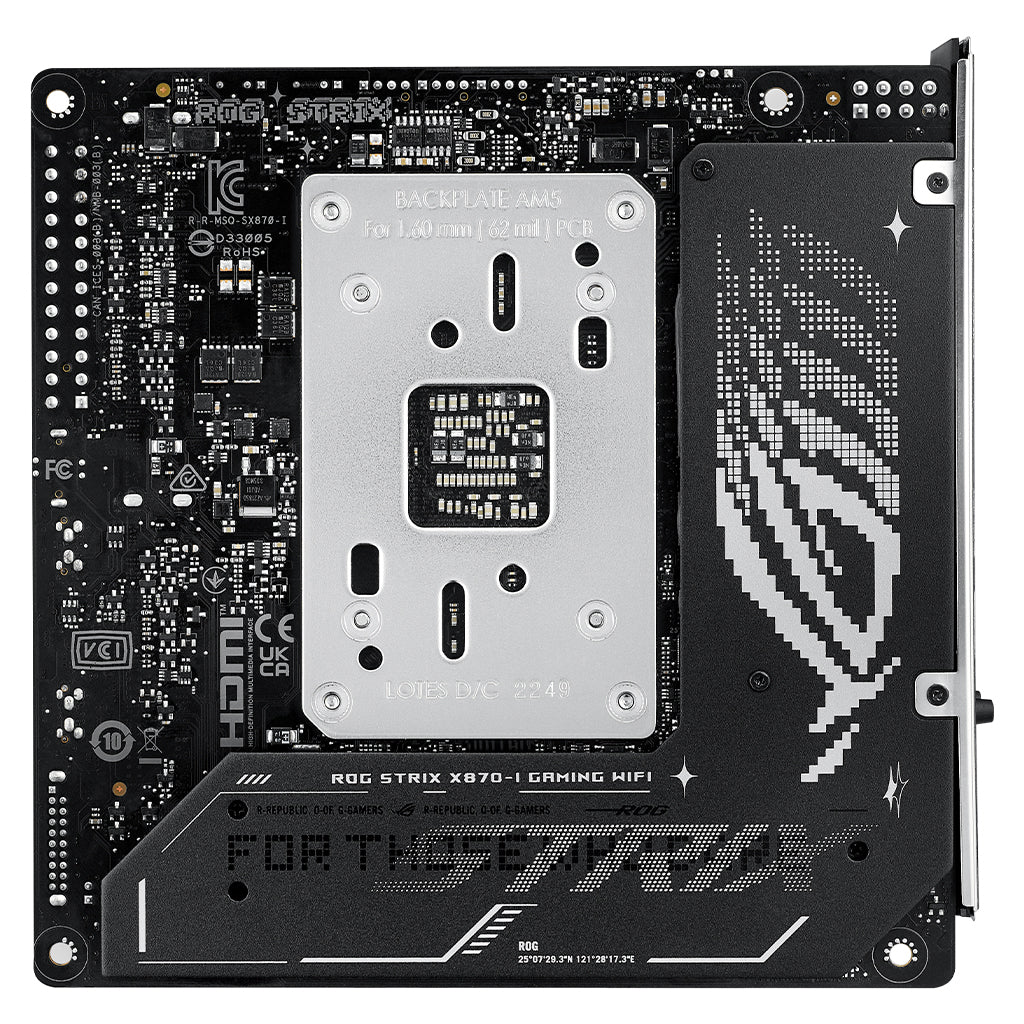 ASUS ROG STRIX X870-I Gaming WIFI AM5 Mini-ITX Motherboard(ROG STRIX X870-I GAMING WIFI) - 6