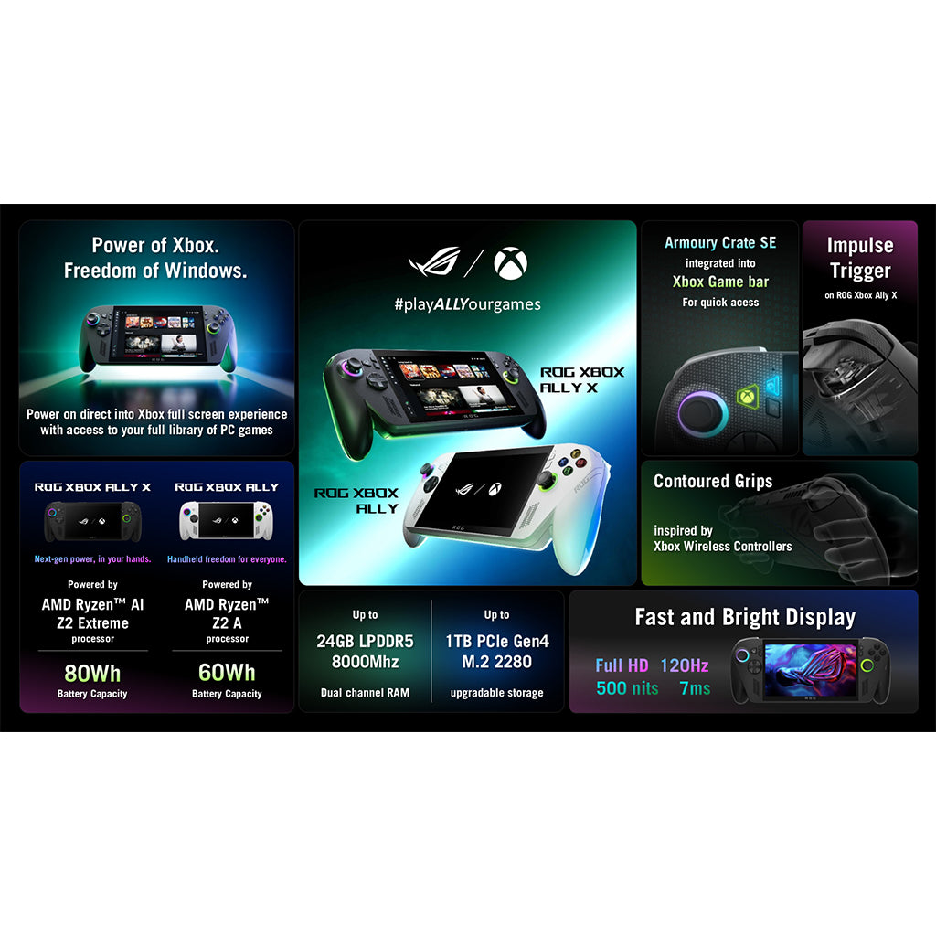 ASUS ROG Xbox Ally X 120Hz Handheld Gaming Console(RC73XA-NH011W) - 11