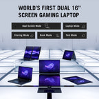 ASUS ROG Zephyrus Duo 16" 3K OLED Touch AI Laptop - Ultra 9-386H 64GB 2TB RTX5090 W11H(GX651AX-SR004W) - 3