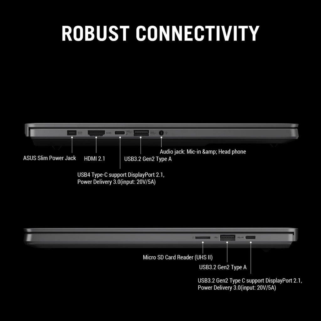 ASUS ROG Zephyrus G14 14" 120Hz 3K Gaming Laptop Ryzen AI 9 465 32GB 1TB RTX 5060 W11H - Eclipse Gray(GA403GM-SY096W) - 22