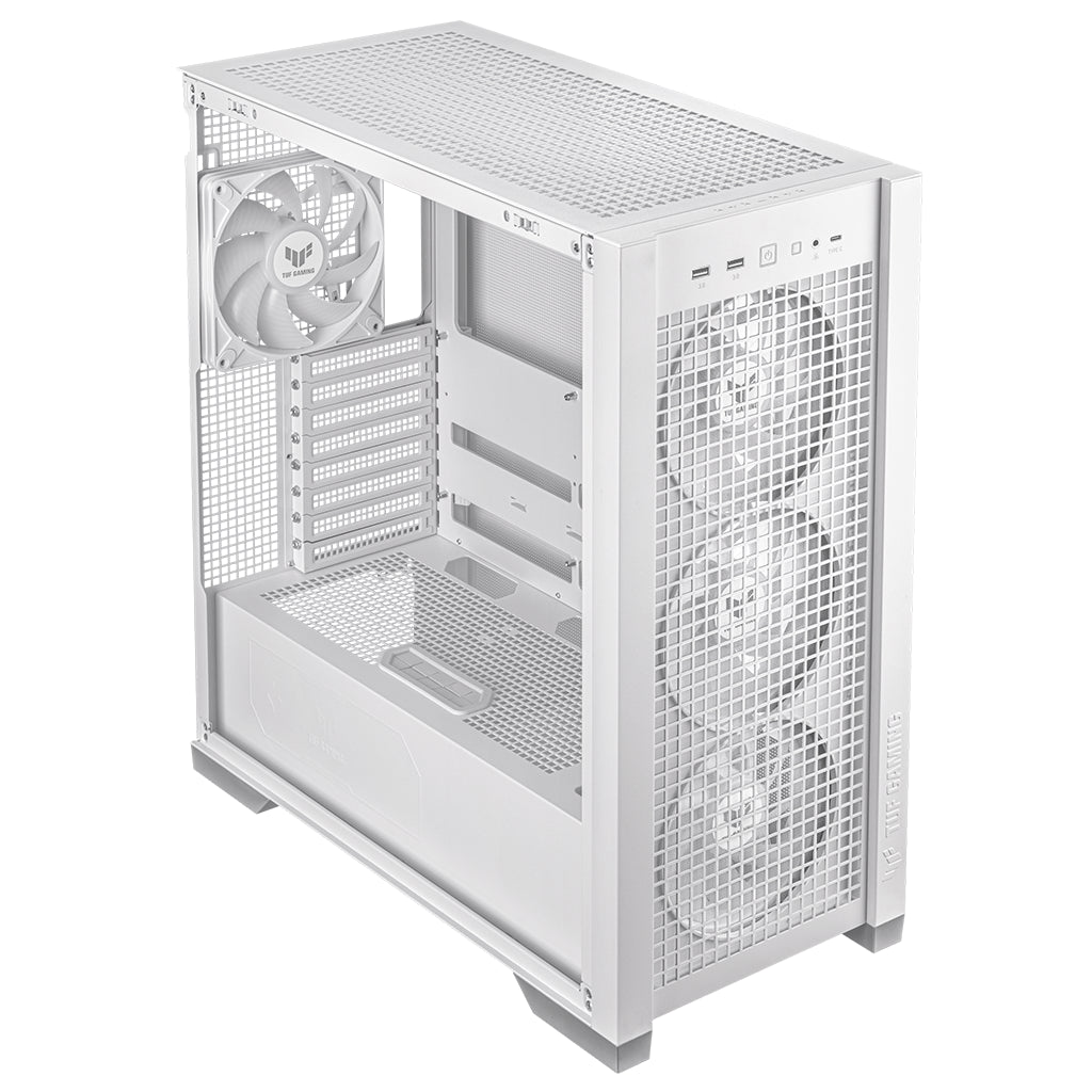ASUS TUF Gaming GT302 ARGB Mesh & Tempered Glass Mid-Tower E-ATX Case - White(TUF GAMING GT302 ARGB WHITE) - 3