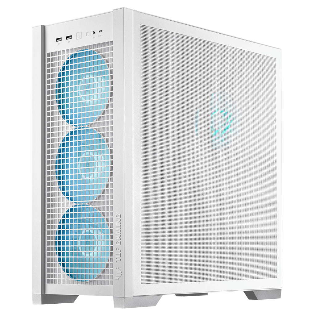 ASUS TUF Gaming GT302 ARGB Mesh & Tempered Glass Mid-Tower E-ATX Case - White(TUF GAMING GT302 ARGB WHITE) - 9
