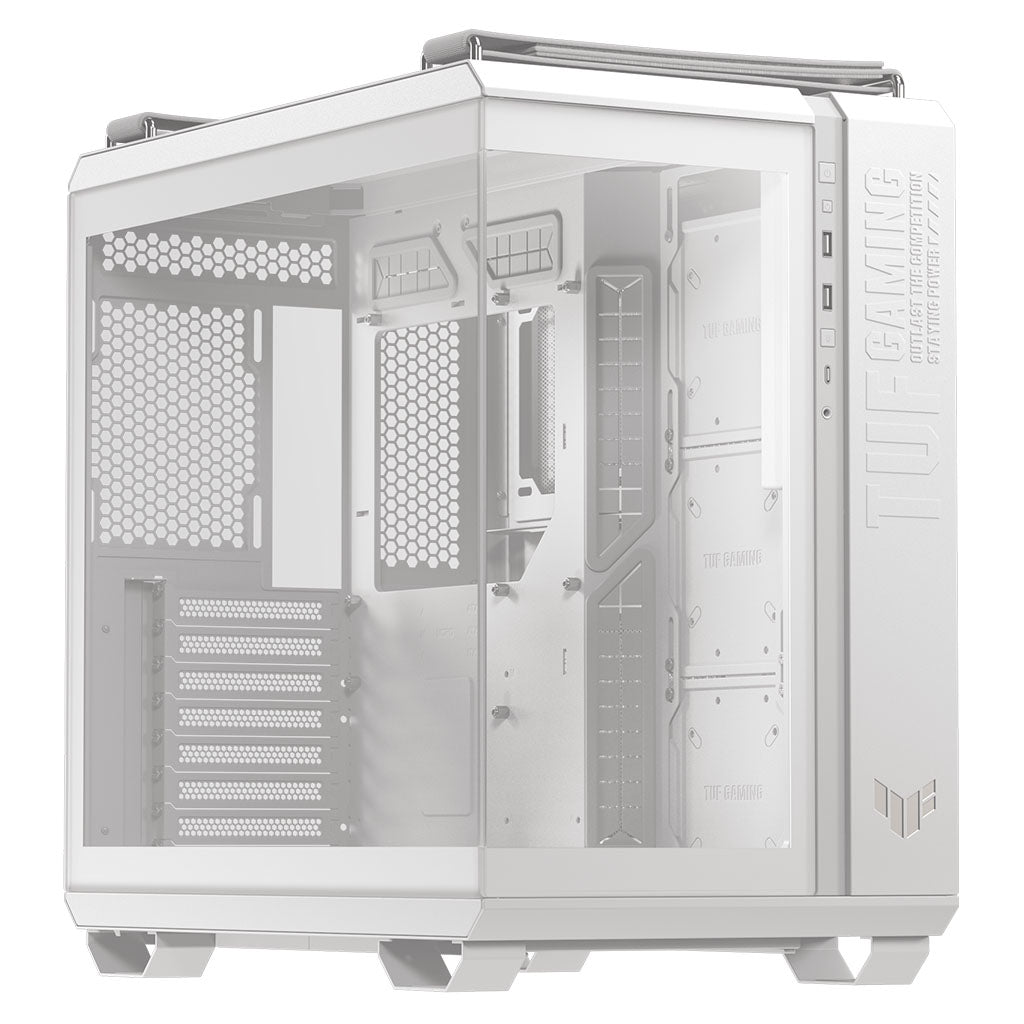 ASUS TUF Gaming GT502 Horizon Tempered Glass Mid-Tower ATX Case - White(TUF GAMING GT502 HORIZON WHITE) - 1