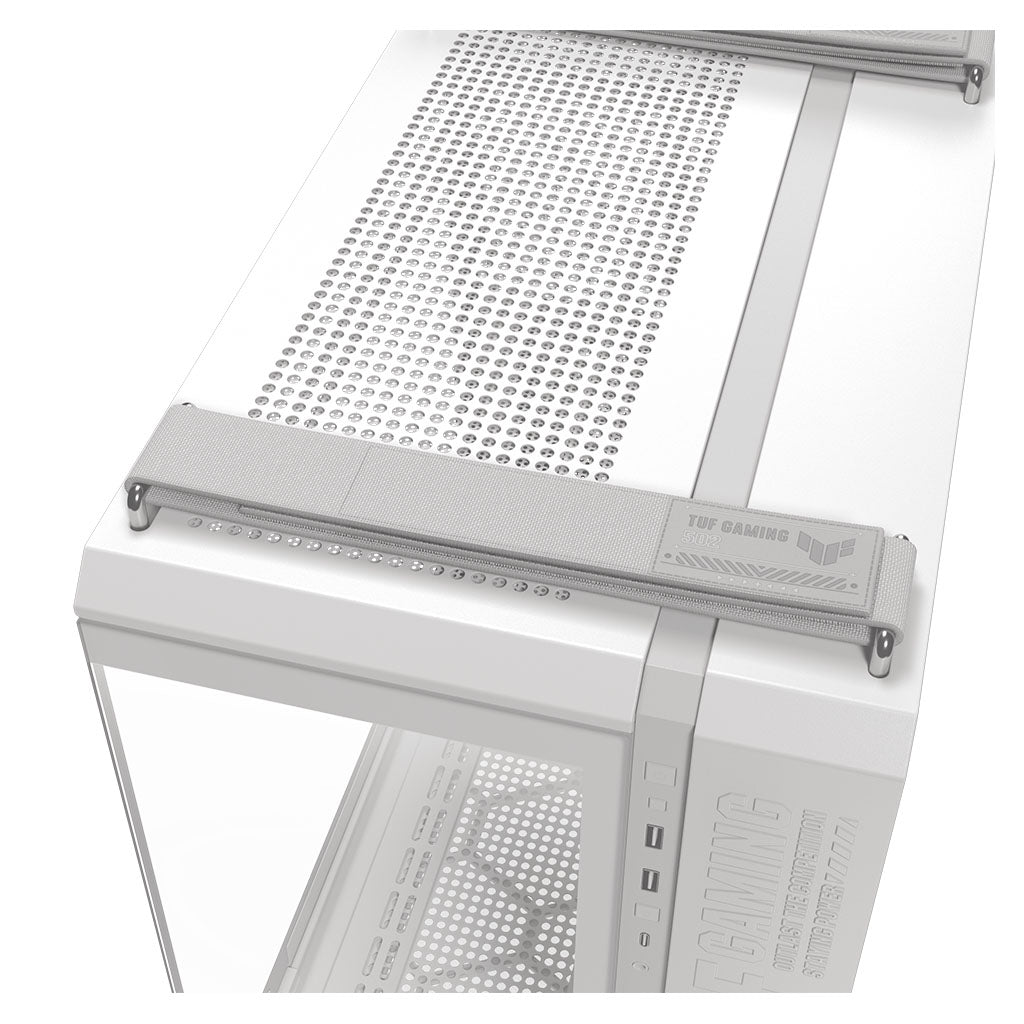 ASUS TUF Gaming GT502 Horizon Tempered Glass Mid-Tower ATX Case - White(TUF GAMING GT502 HORIZON WHITE) - 9