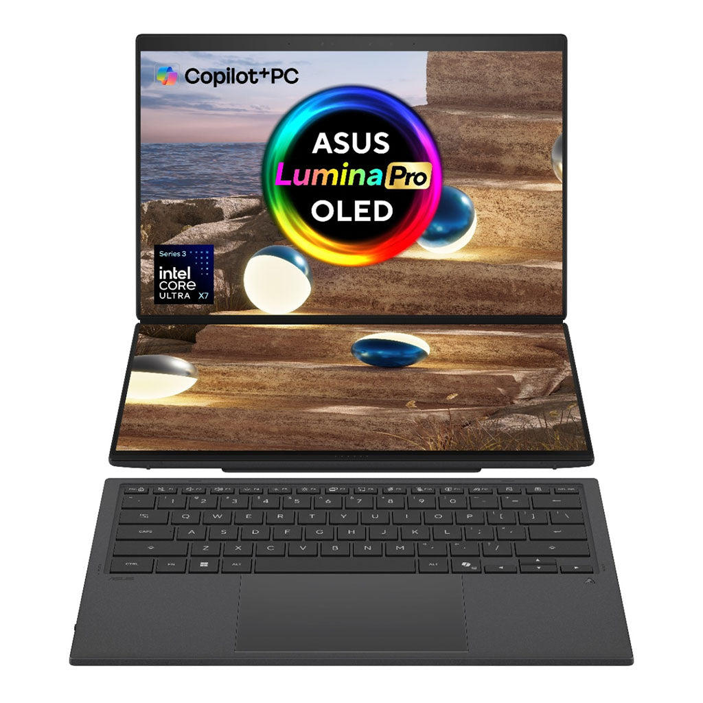 ASUS Zenbook Duo 14" 3K OLED Dual-Screen Touch AI Laptop - Core Ultra X7-358H 32GB 1TB W11H(UX8407AA-SN999W) - 1