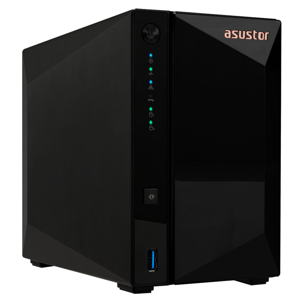 Asustor Drivestor 2 Pro AS3302T V2 2-Bay Diskless NAS Realtek RTD1619B Quad-Core CPU 2GB RAM(AS3302T V2) - 1