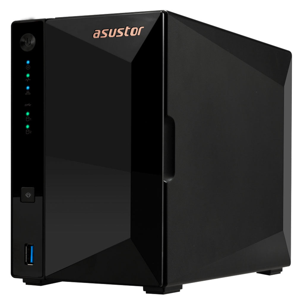Asustor Drivestor 2 Pro AS3302T V2 2-Bay Diskless NAS Realtek RTD1619B Quad-Core CPU 2GB RAM(AS3302T V2) - 2