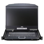 ATEN 16 Port USB HDMI Single Rail Widescreen LCD KVM Console(CL3716NX) - 1