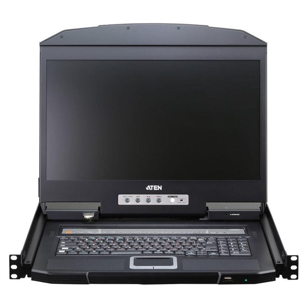 ATEN 16 Port USB HDMI Single Rail Widescreen LCD KVM Console(CL3716NX) - 1