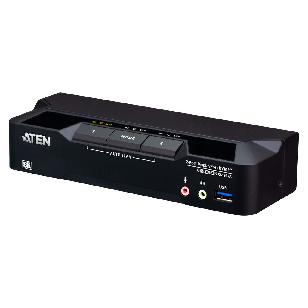 ATEN 2 Port USB 3.0 8K DisplayPort KVMP Switch(CS1922A) - 2