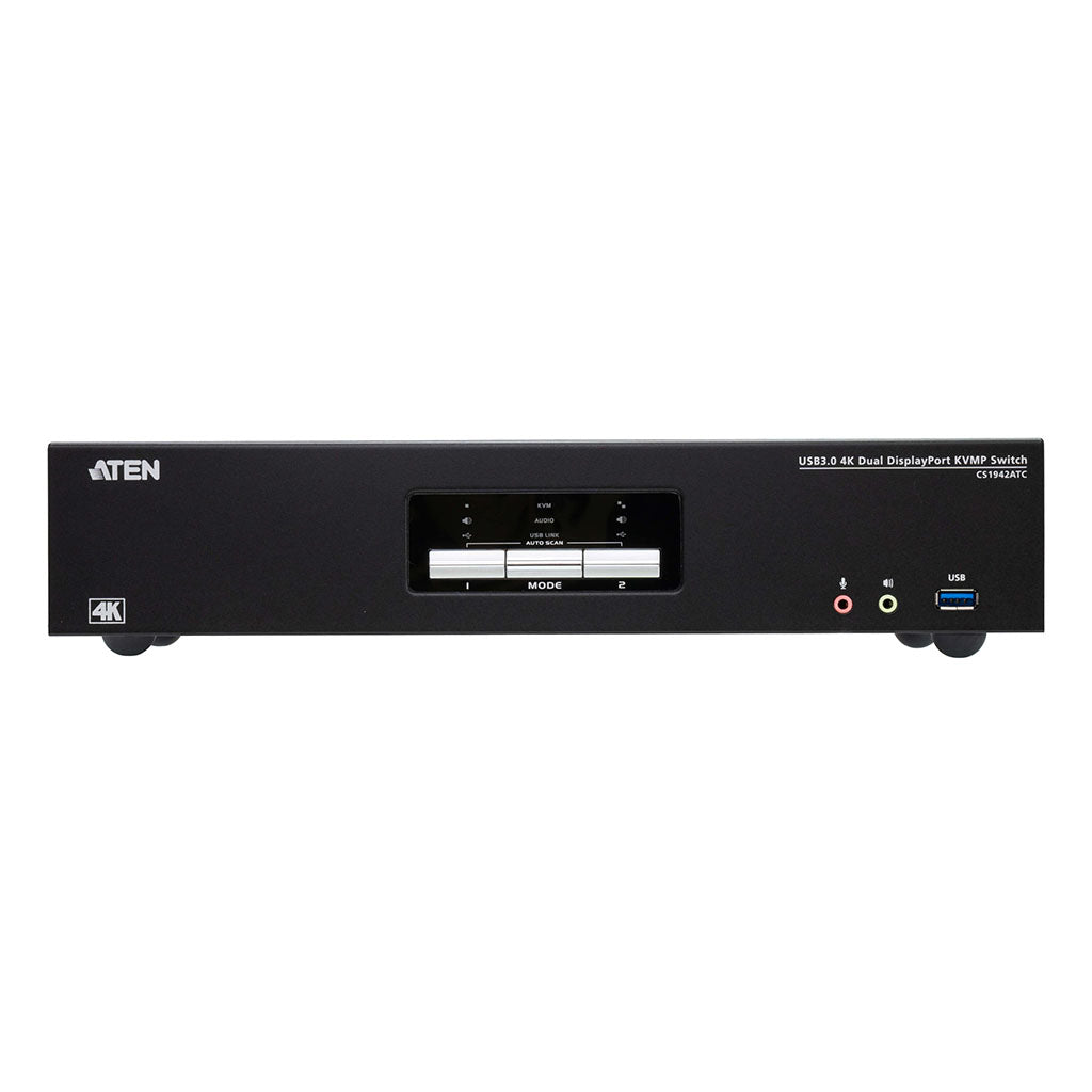 ATEN 2-Port USB 3.0 4K DisplayPort Dual Display KVMP Switch for ATC(CS1942ATC) - 2