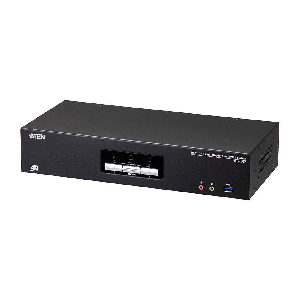 ATEN 2-Port USB 3.0 4K DisplayPort Dual Display KVMP Switch for ATC(CS1942ATC) - 1