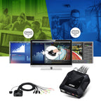 ATEN 2-Port USB-C DisplayPort Hybrid Cable KVM Switch(CS52DP) - 7