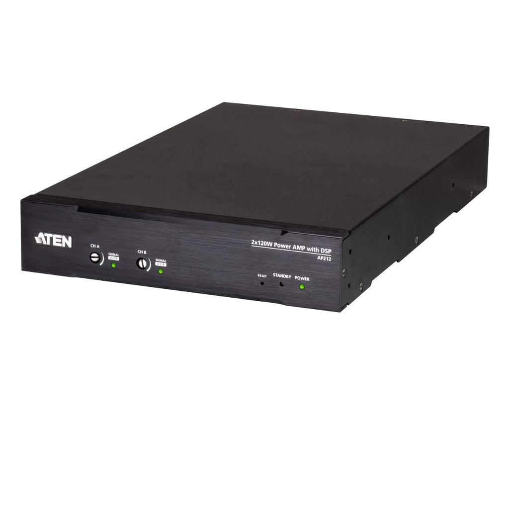 ATEN 2x 120W Power Amplifier with DSP Supports Balanced/Unbalanced Line Level Inputs(AP212) - 1
