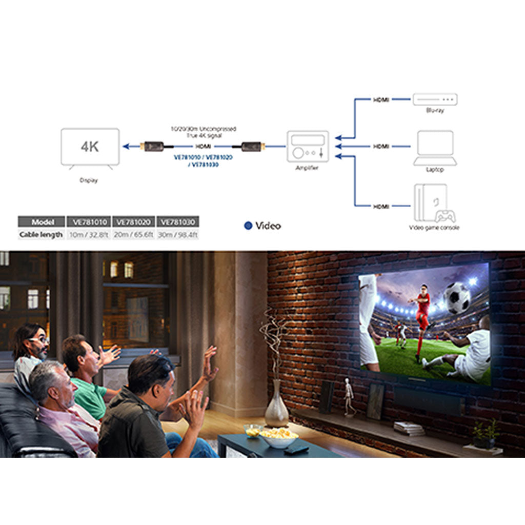 ATEN 30m True 4K HDMI 2.0 Active Optical Cable(VE781030) - 5