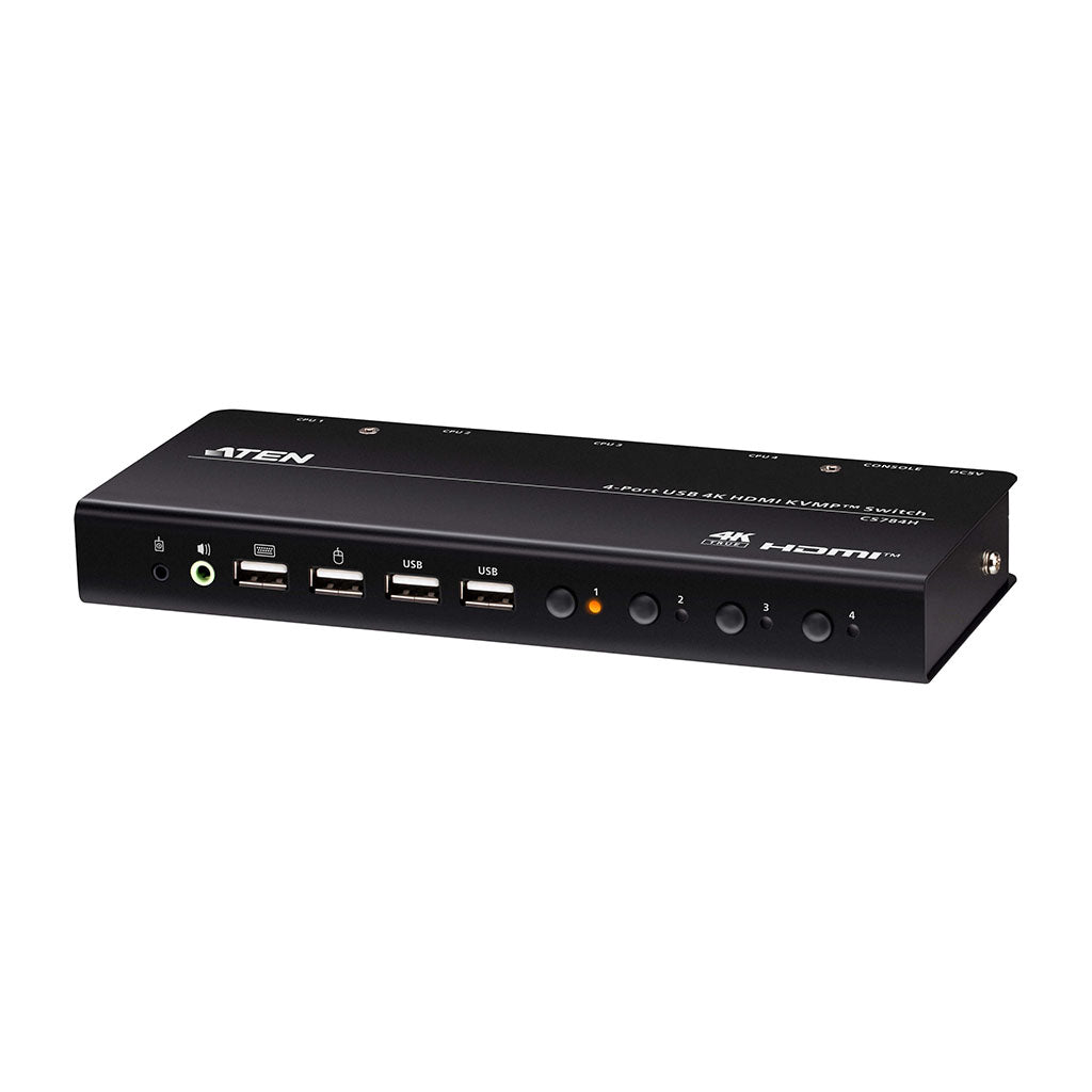 ATEN 4-Port USB 4K HDMI KVMP Switch(CS784H) - 1