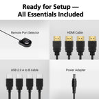 ATEN 4-Port USB 4K HDMI KVMP Switch(CS784H) - 4