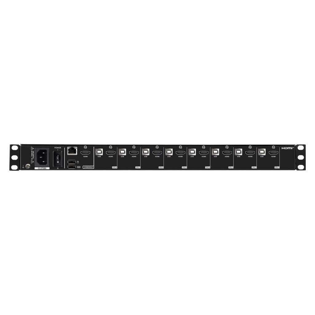 ATEN 8 Port USB HDMI Single Rail Widescreen FHD LCD KVM over IP Switch - Local/Remote Shared Access(CL3708INW) - 3