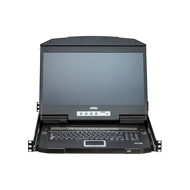 ATEN CL3884NW 18.5" 4-Port HDMI Multi-View Dual Rail WideScreen LCD KVM Switch(CL3884NW-ATA-AU) - 4