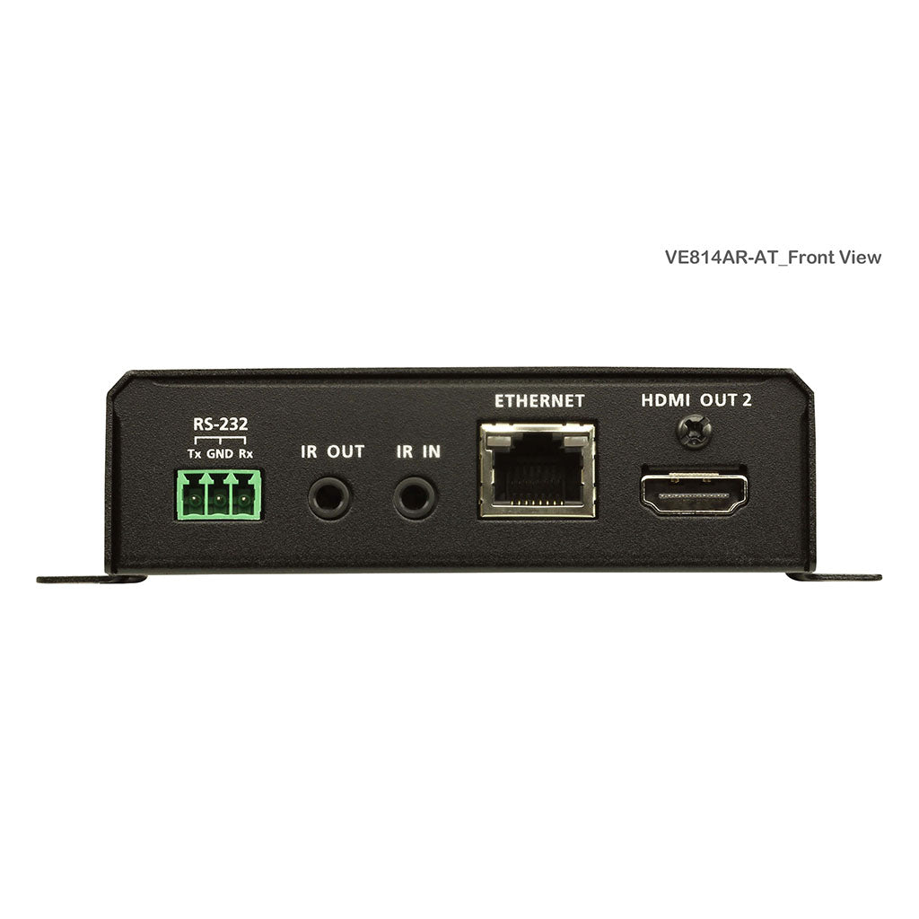 ATEN HDMI HDBaseT Receiver with Dual 4K Output - 3 Years(VE814AR-ATA-U) - 3