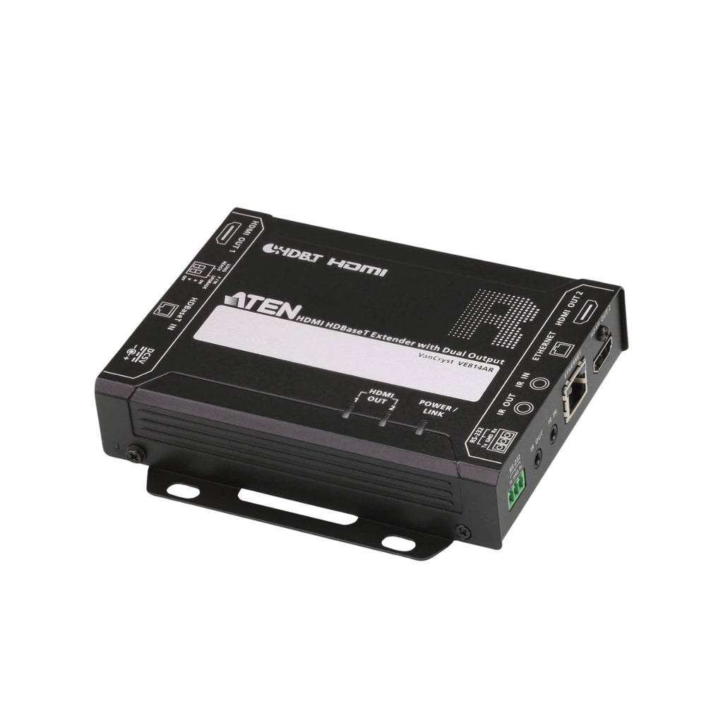 ATEN HDMI HDBaseT Receiver with Dual 4K Output - 3 Years(VE814AR-ATA-U) - 1