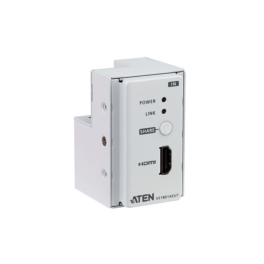 ATEN HDMI HDBaseT-Lite Transmitter with EU Wall Plate/PoH(VE1801AEUT) - 2