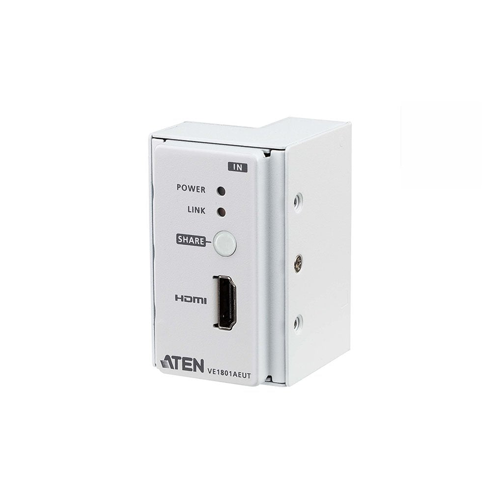 ATEN HDMI HDBaseT-Lite Transmitter with EU Wall Plate/PoH(VE1801AEUT) - 1