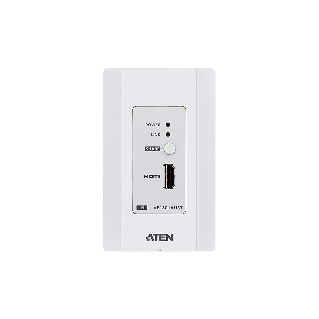 ATEN HDMI HDBaseT-Lite Transmitter with US Wall Plate/PoH(VE1801AUST) - 4