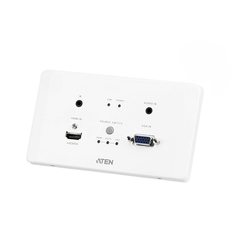 ATEN HDMI & VGA HDBaseT Transmitter with EU Wall Plate/PoH(VE2812AEUT) - 1