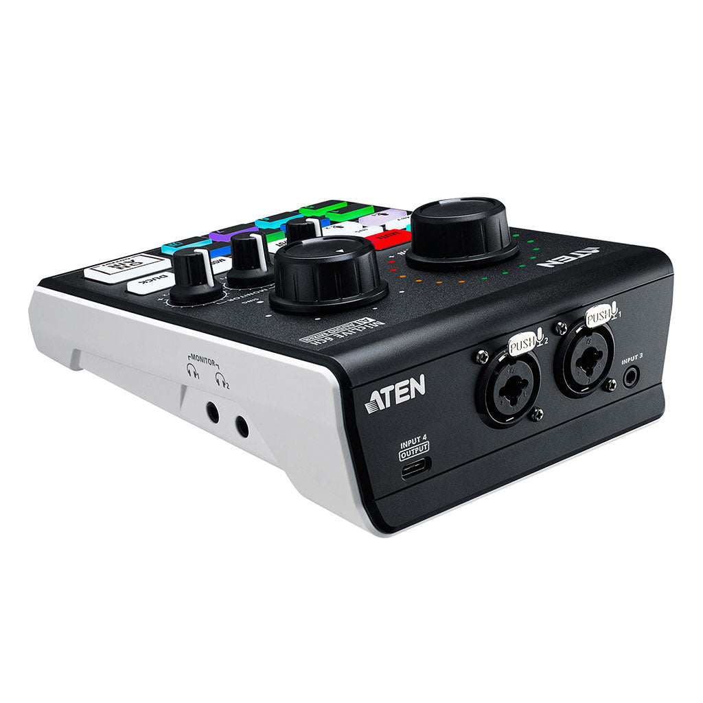 ATEN Podcast AI Audio Mixer MicLIVE 6-CH(UC8000) - 2