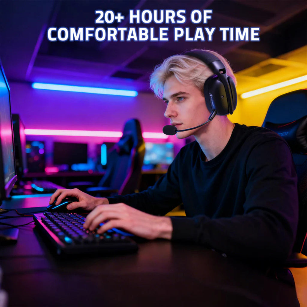 Attack Shark L80PRO Wireless Gaming Headset - Black(L80PRO-Black) - 7