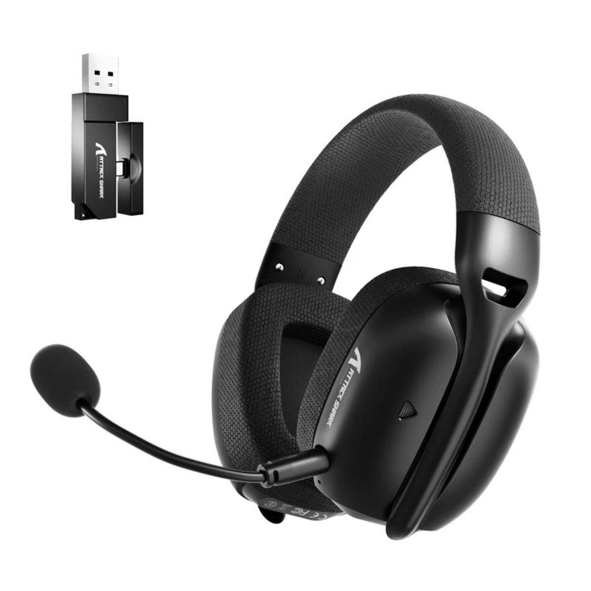 Attack Shark L80PRO Wireless Gaming Headset - Black(L80PRO-Black) - 1