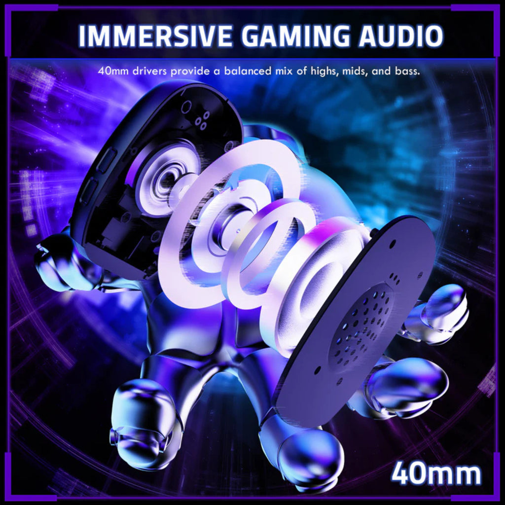 Attack Shark L80PRO Wireless Gaming Headset - Black(L80PRO-Black) - 9