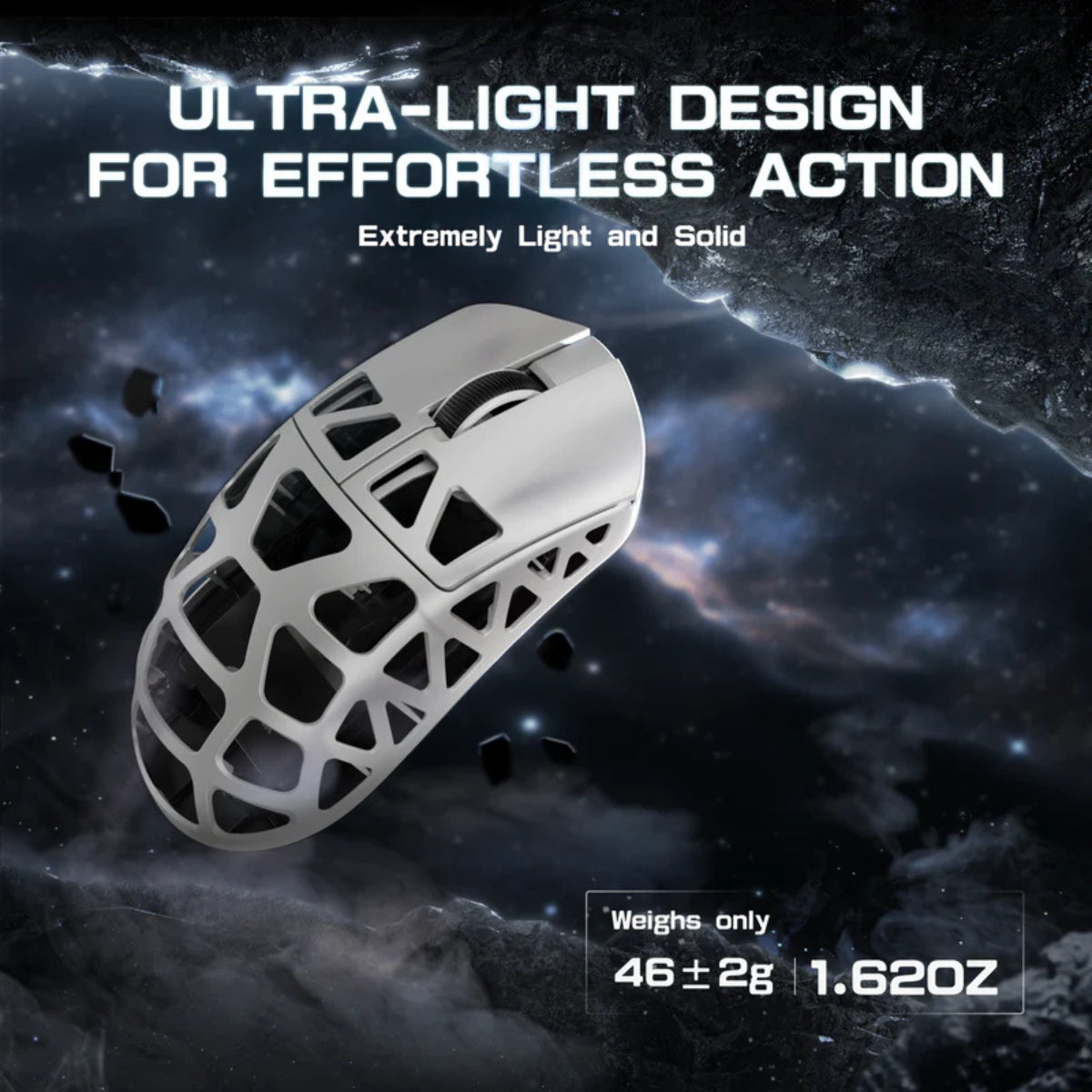 Attack Shark R3 Wireless Optical Gaming Mouse - White - Kailh Switch(R3-White) - 7