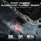 Attack Shark R3 Wireless Optical Gaming Mouse - White - Kailh Switch(R3-White) - 8