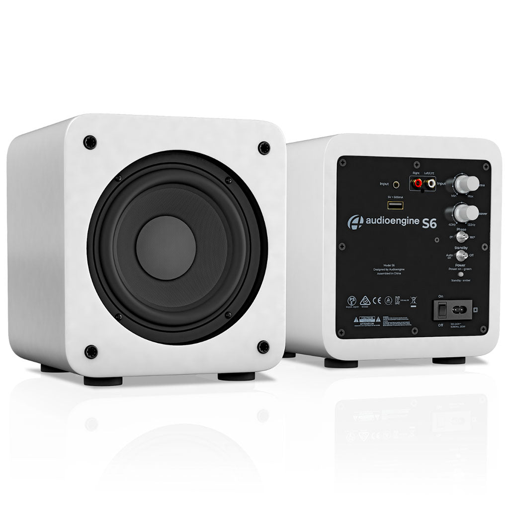 Audioengine S6 Powered Subwoofer - White(S6 White) - 3