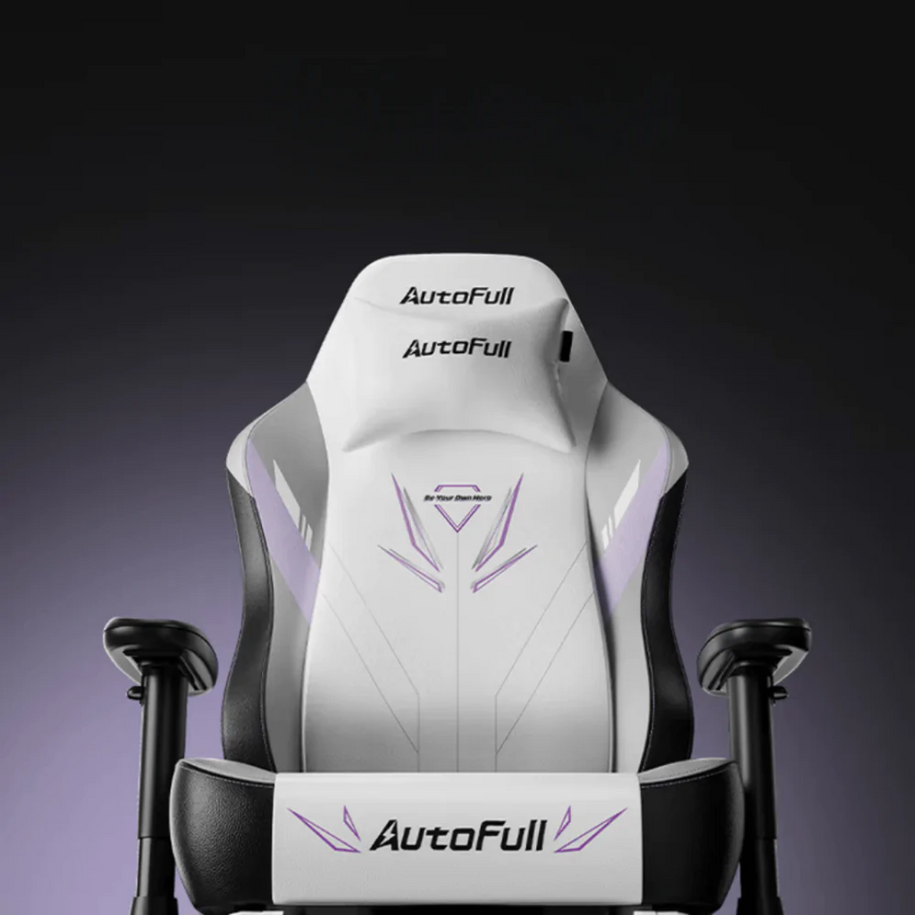 AutoFull C3 Whirlwind Gaming Chair - White & Purple(AFC301WSSF) - 3