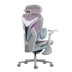 AutoFull G7 Ergonomic Gaming Chair Professional - Pink & White with Extendable Footrest(AFG701PSSC) - 5