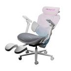 AutoFull G7 Ergonomic Gaming Chair Professional - Pink & White with Extendable Footrest(AFG701PSSC) - 6