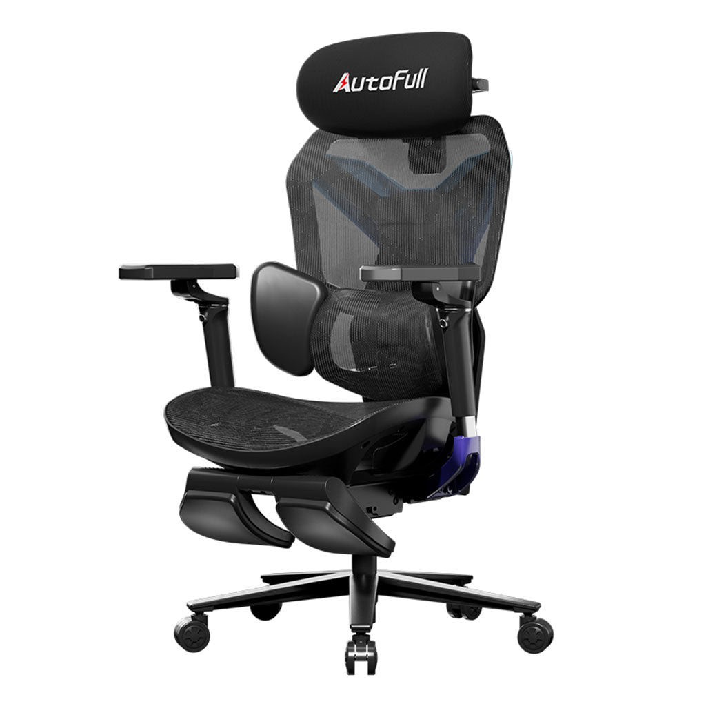 AutoFull G7 Ergonomic Gaming Chair Professional - Purple & Black  with Extendable Footrest(AFG701USSB) - 1