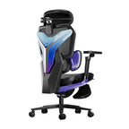 AutoFull G7 Ergonomic Gaming Chair Professional - Purple & Black  with Extendable Footrest(AFG701USSB) - 5