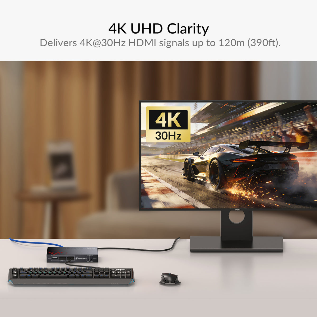 AV Access 4K HDMI KVM Extender over IP with Zero-Latency Transmission(4KIP100-KVM) - 5