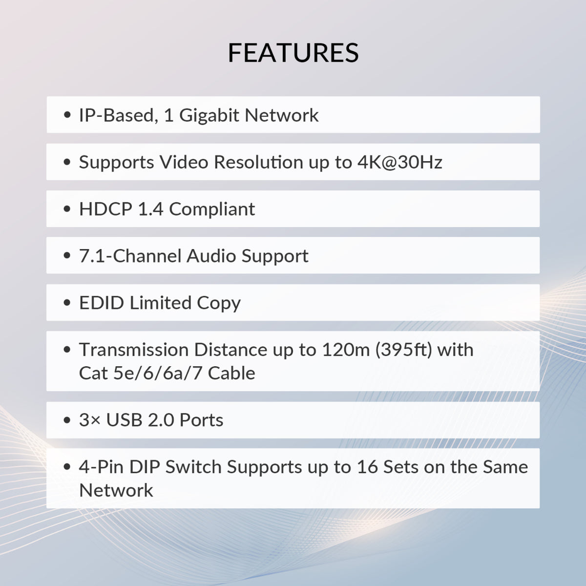 AV Access 4K HDMI KVM Extender over IP with Zero-Latency Transmission(4KIP100-KVM) - 14