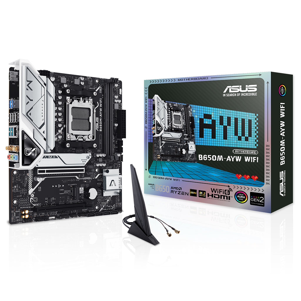ASUS B650M-AYW WIFI AM5 Micro-ATX Motherboard(B650M-AYW WIFI) - 1