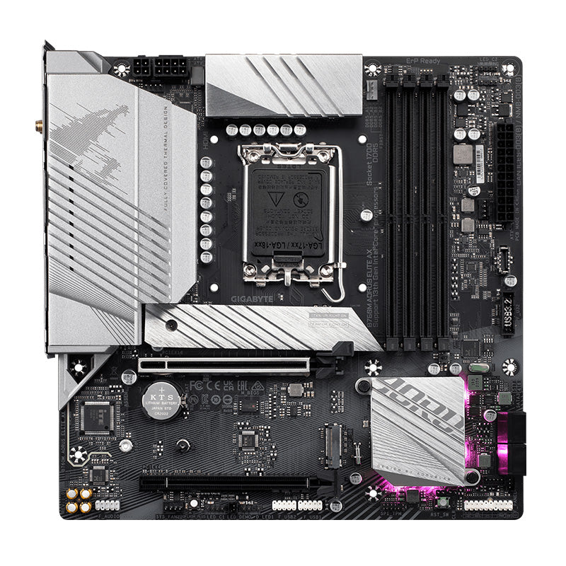 Gigabyte B760M AORUS ELITE AX DDR5 Intel LGA 1700 Micro-ATX Motherboard(B760M AORUS ELITE AX) - 2